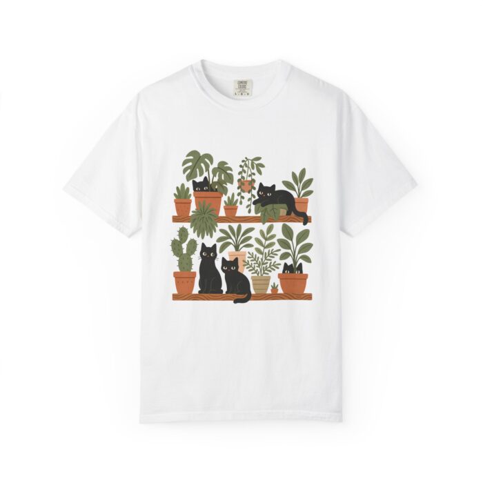 Cats on Shelves and Plants - Image 1